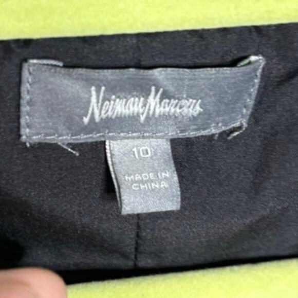 Neiman Marcus Black Sleeveless Midi Dress Sz 10 - Picture 5 of 12